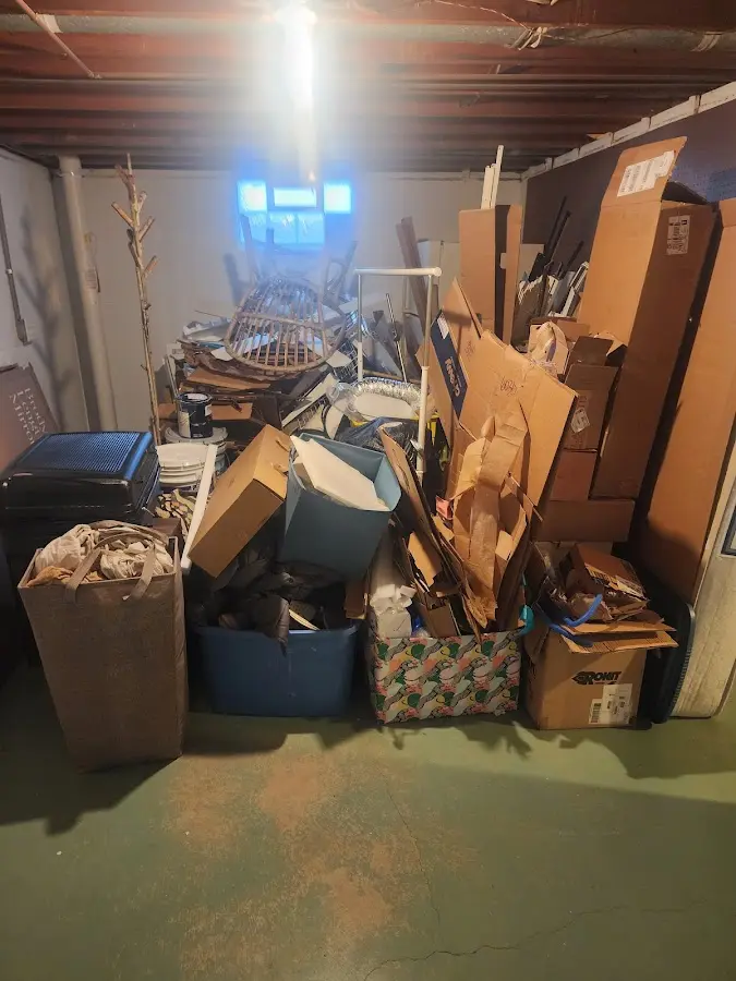 Roll-off dumpster container at job site for Roll Off Dumpster Rental in Spindale